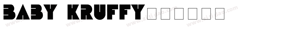 Baby Kruffy字体转换